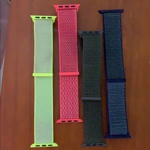 Authentic Apple Watch Nike sport loops, 38mm/40mm